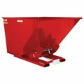 Vestil Light Duty Self-Dumping Hopper 2.5 Cubic Yard 2000 lb Red D-250-LD-SR
